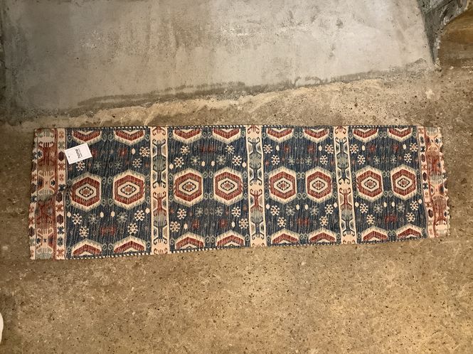 Hovedbilde Løper multi ,,kelim,, 33x120 cm blå