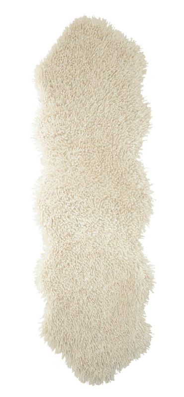 Wooly rug large beige
