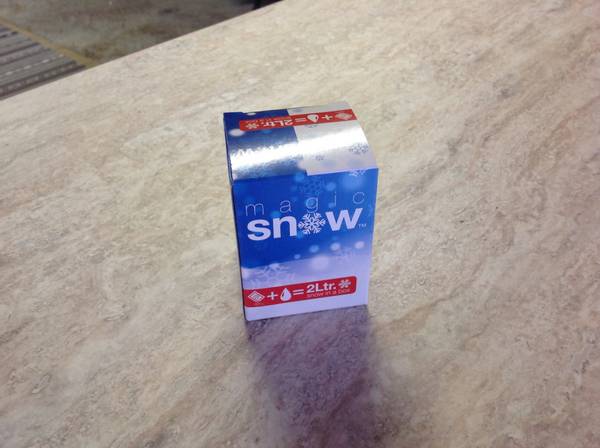 Hovedbilde Magisk snø 20 gram. 1 liter