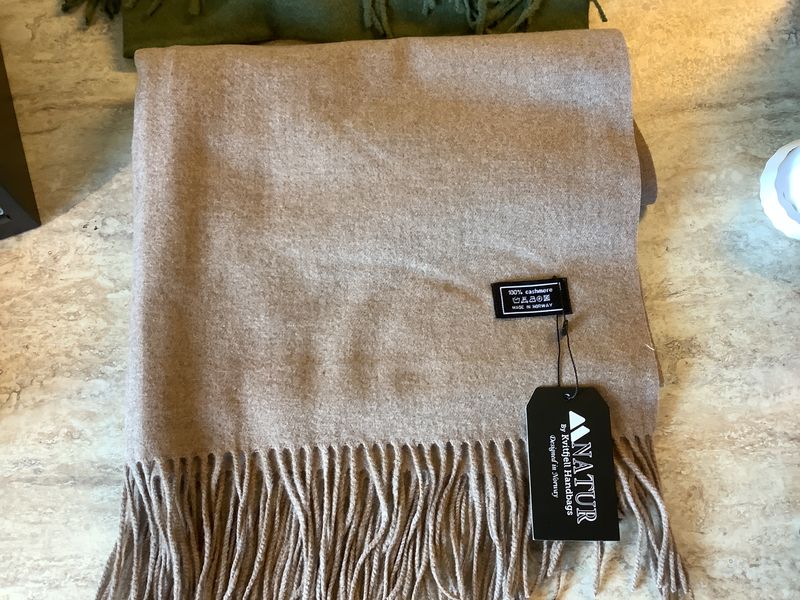 Cashmere skjerf sand