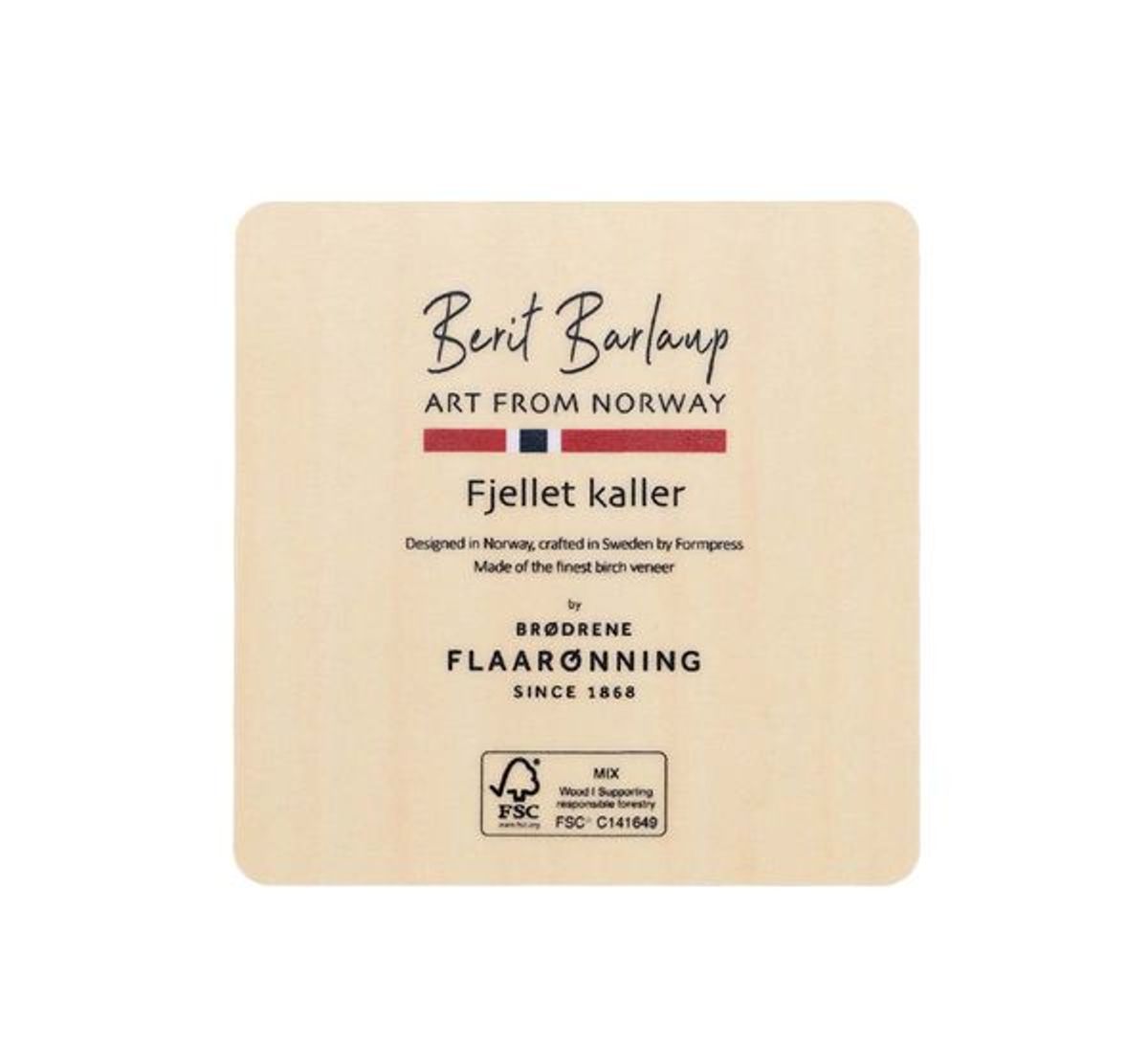 Glassbrikke i bjørklaminat, bortover