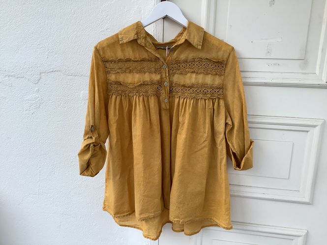 Hovedbilde Bluse Raja, sennepsgul 
