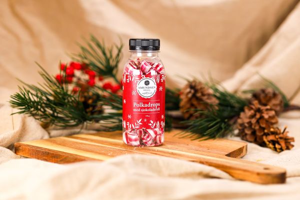 Hovedbilde Polkadrops med sjokoladefyll 