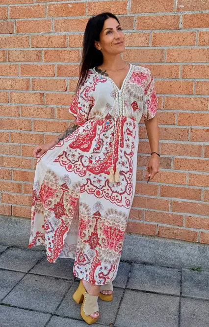 Hovedbilde Camilla dress rød paisley.